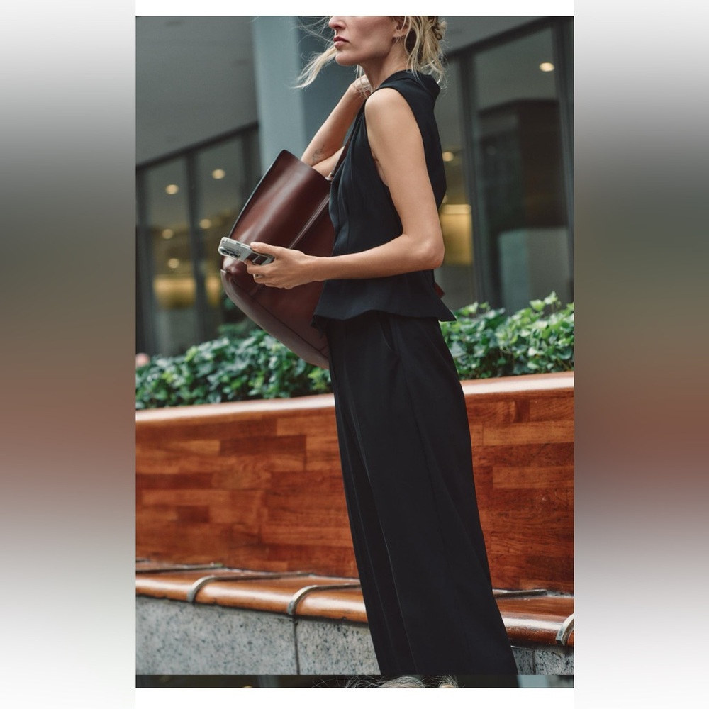 🆕 ZARA NWT Black Women's Jumpsuit - Picture 3 of 10